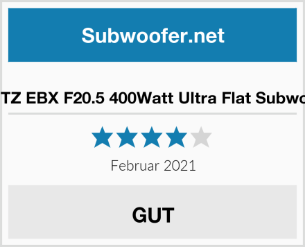  HERTZ EBX F20.5 400Watt Ultra Flat Subwoofer Test